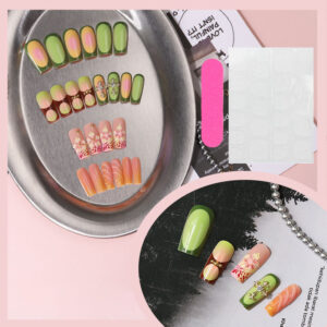 Y2K 3D Carved French Press-On Nails TY-931 – Sweet-Cool, 24Pcs