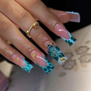 3D Flower Shell Press-On Nails TY-897 – Ocean Tube, 24Pcs