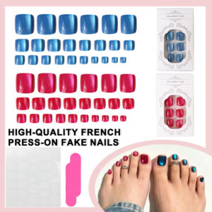 Summer Sparkle Toe Nails TY-549/550 – 48Pcs Press-On Toenails