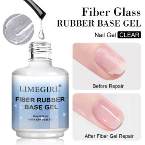 Fiber Rubber Base Gel – Strengthening Rubber Base Coat for Thin & Damaged Nails | G116
