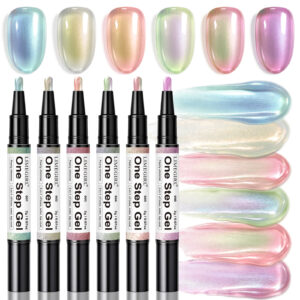 Pearl Shimmer One Step Gel YBJ-B – Sparkle 3-in-1 Polish