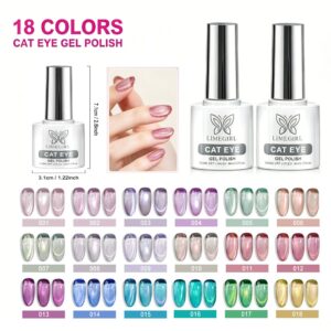 Cat Eye Gel Polish G151 – 18 Glass-Beam Shades