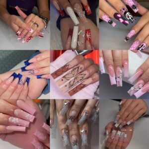 Long Minimalist Ins-Style Press-On Nails O5