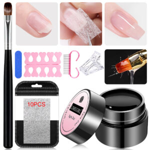 Fiberglass Nail Repair Gel with Fiber Sheets – ZH650