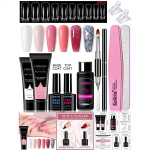 11-Piece Complete Nail Kit - Extension Gel, Gel Polish