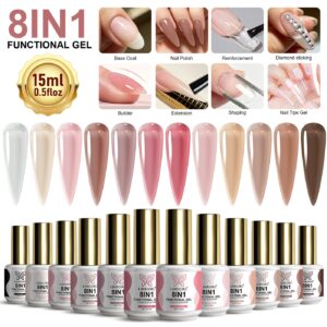 12-Color All-in-One Gel Polish - 15ml