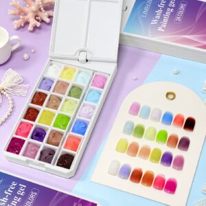 24-Color Ombre Complete Nail Kit - Ombre Gel, No-Wipe, Highly Pigmented