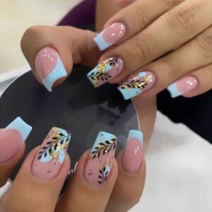 24-Piece French Nail Glitter & Powder