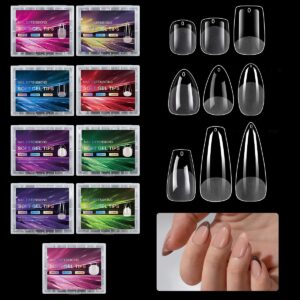 240-Piece Clear Nail Tips - Ultra-Thin