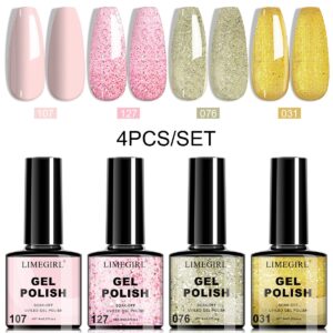 4-Color Barbie Complete Nail Kit - Gel Polish