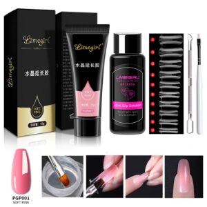 5-Piece Complete Nail Kit - Extension Gel, Nail Tips, Storage Case