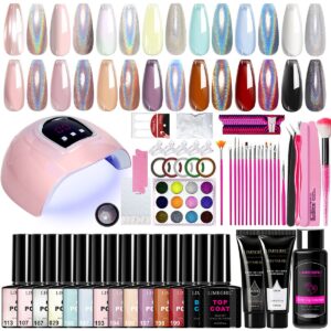 69-Piece Complete Nail Kit - with Lamp, Gel Polish