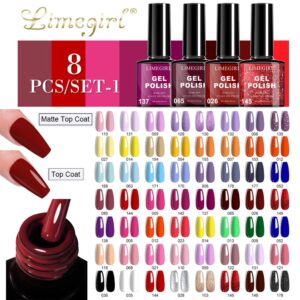 8-Color Gel Polish - In-Stock, Long-Wear