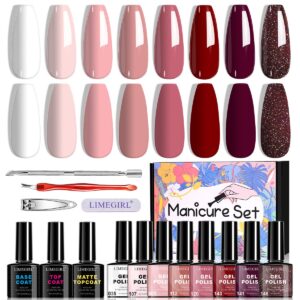 8-Color Gel Polish - Long-Wear
