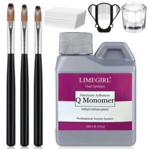 Professional Complete Nail Kit - Acrylic Liquid, Brushes, 150ml