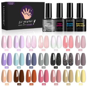 Professional Complete Nail Kit - Base Coat, Gel Polish, Top Coat
