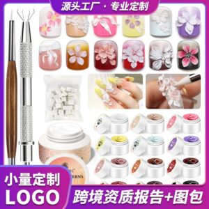 Professional Complete Nail Kit - Carving Gel, Cuticle Tools, Brushes