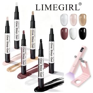 Professional Complete Nail Kit - with Lamp, Base Coat, Gel Polish