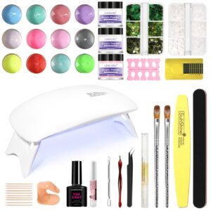 Salon-Grade Professional Complete Nail Kit - Acrylic Powder, Charms