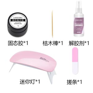 Salon-Ready Complete Nail Kit - with Lamp, Acrylic Powder, Charms